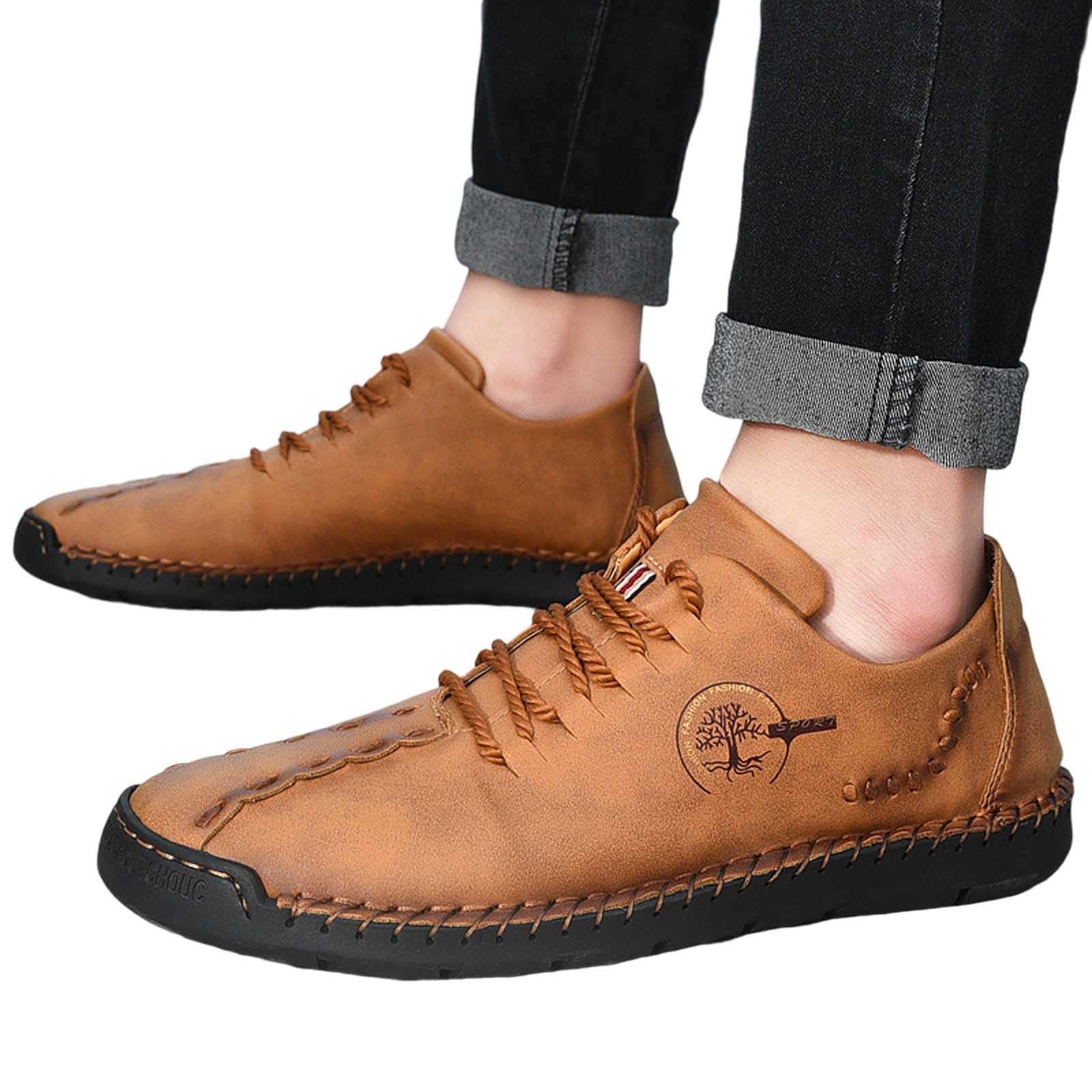 Zapatillas de ocio transpirables para hombre, cómodas zapatillas de senderismo sin cordones para el uso diario con suela antideslizante