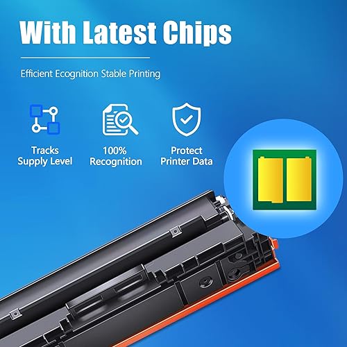 Miniatura 5 de Cartuchos de tóner 508A, paquete de 4 tóner remanufacturado (con chip), repuesto para HP 508A funciona con Color Enterprise M552dn M553dh MFP M577dn