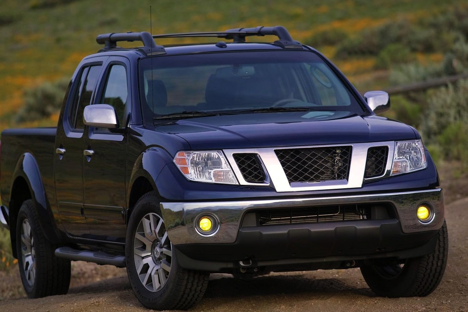iJDMTOY Left/Right Yellow Lens Fog Lights Foglamp Kit w/Halogen Bulbs, Bezel Covers and Wiring Harness Switch Compatible With 2005-2020 Nissan Frontier w/Metal Chrome Bumper