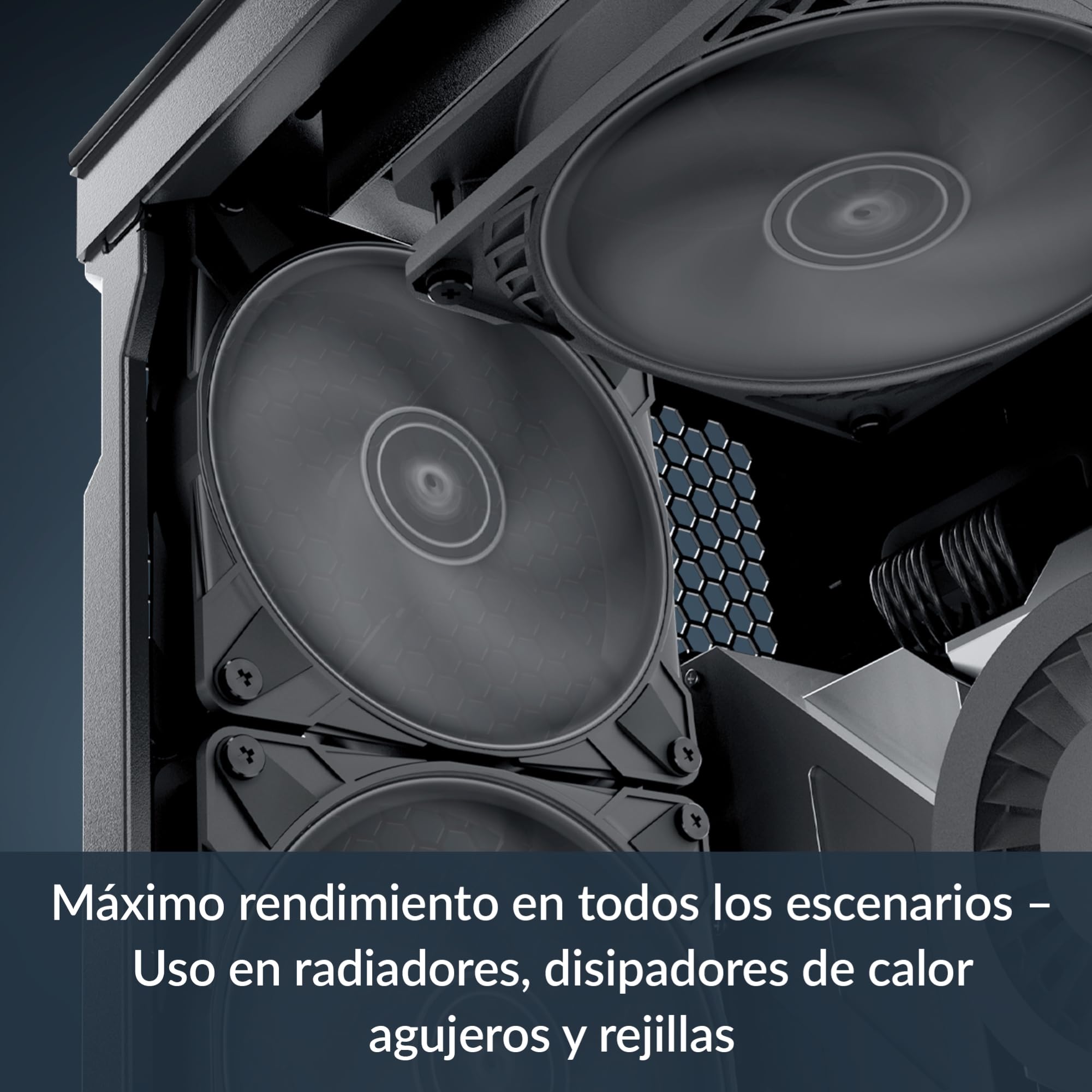 ARCTIC P14 Max (5 Piezas) - Ventilador PC 140mm, Fan, Ventilador de Caja para CPU, Ventilador de caja de alto rendimiento, Controlado por PWM 400–2800 rpm, Para presión estática, Modo 0dB - Negro
