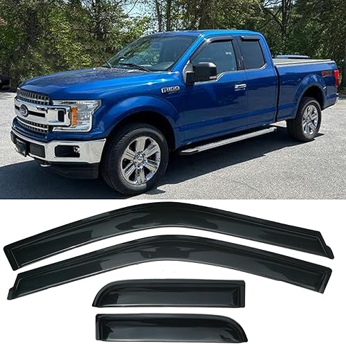 Vista 34 de Viseras laterales con cinta para ventana lateral, protectores de lluvia, deflectores de ventilación, para Nissan Altima 2019-2024, deflector