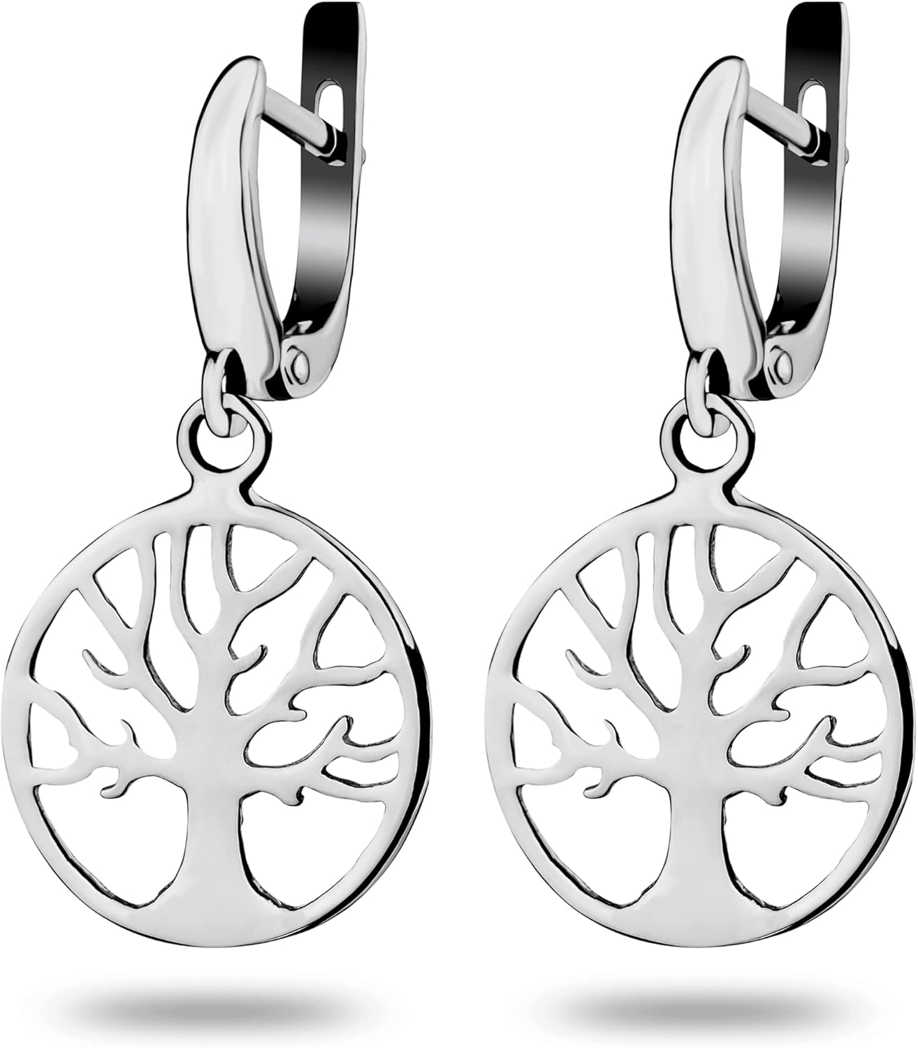 Celtic Tree of Life Earrings 925 Sterling Silver - Family Tree Small Dangle Earrings for Women Girls - Mother's Day Gifts for Mom Wife Daughter - Handmade Jewelry