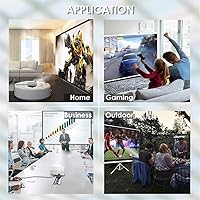 Vista 9 de Mini proyector T4 de 3600 lúmenes, compatible con proyector LED completo de 1080P, pantalla grande, portátil, cine en casa, videocámara inteligente