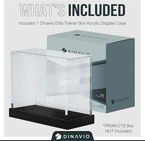 Miniatura 9 de Elite Trainer - Caja de acrílico para exhibición, estuche de Pokémon para ETB, tarjetas no incluidas, caja magnética acrílica de alta calidad con
