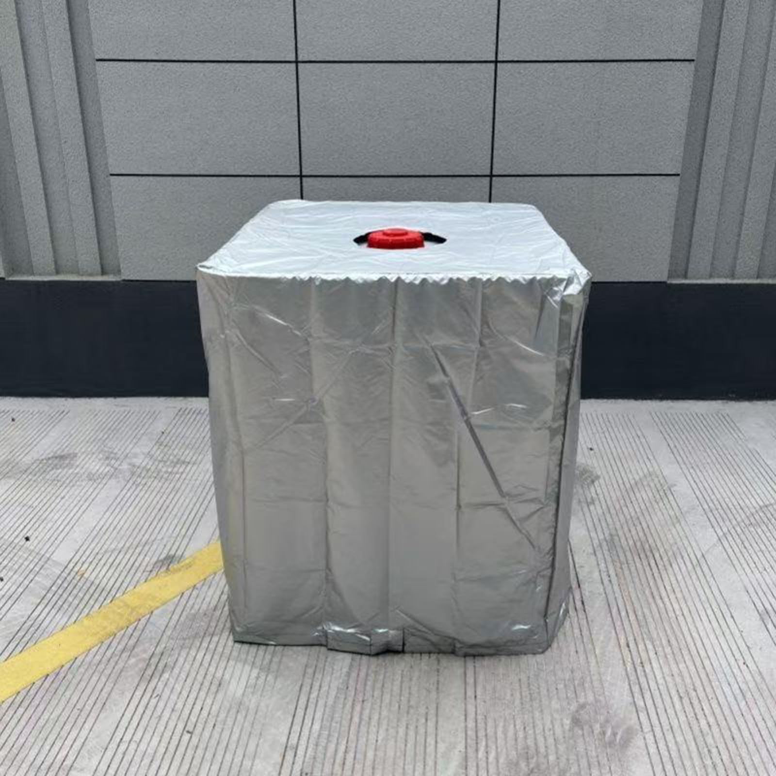 Starker Behälterschutz, 1000 l Fassungsvermögen, sonnenfeste Abdeckung, hergestellt aus hochwertigem 210D Polyestergewebe, robuste Taschenabdeckung
