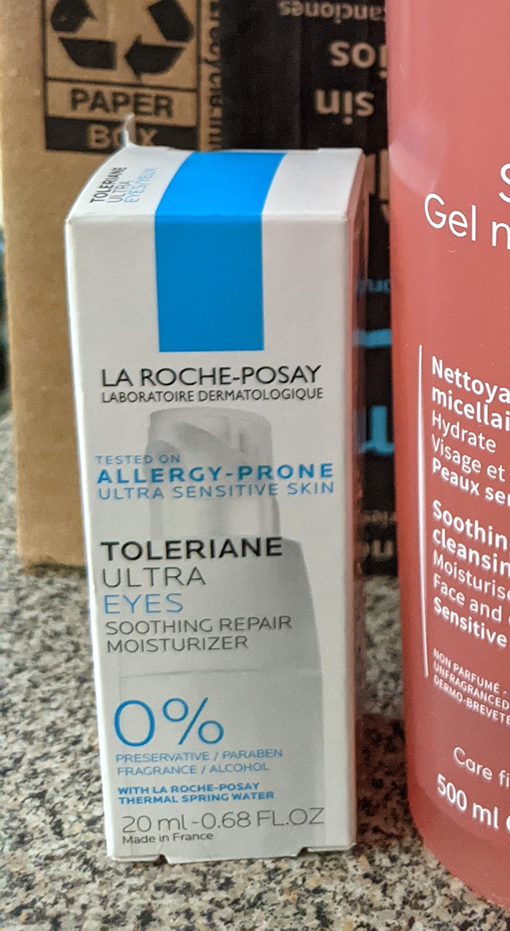 Factory EU - France COSMETIQUE ACTIVE PRODUCTION (C.A.P) (LIDV) La Roche-Posay Toleriane Dermallergo Eye Cream Soothing Repair Moisturizer, Soothes and Comforts Sensitive Skin, Allergy Tested, Fragrance Free, Alcohol Free, Formerly Toleriane Ultra