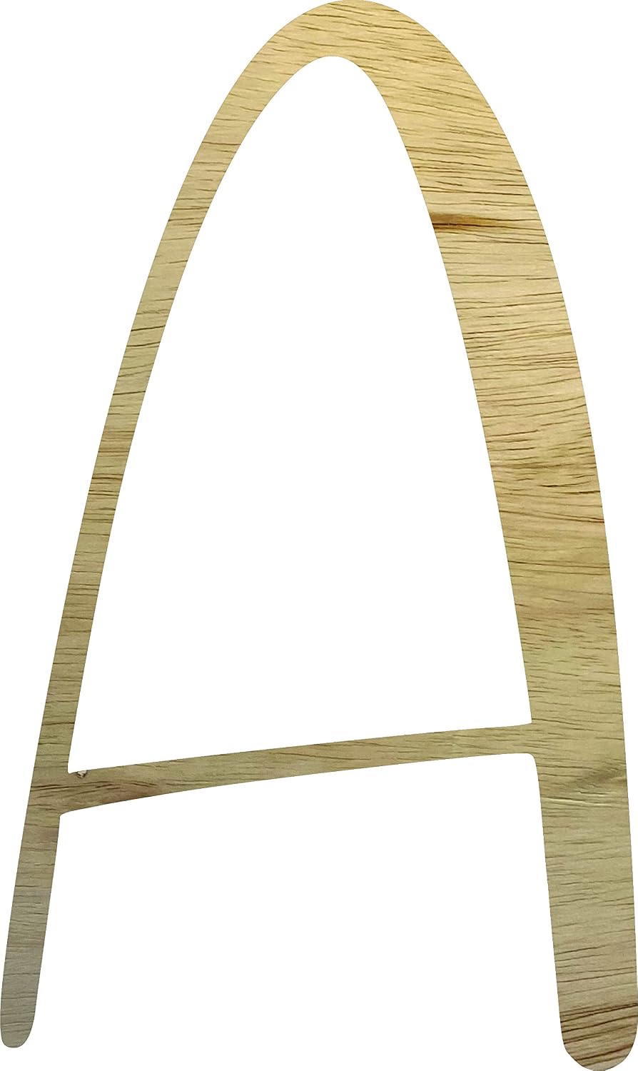 7" Unfinished Wood Letter 7" Blank A Snowyland Font