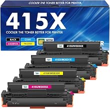 415X 415A MFP M479fdw Toner: With Chip Compatible Toner Cartridge Replacement for HP 415X Color LaserJet Pro MFP M479dw Toner M479fdw M479fnw M479fdn M454dw M454dn M479 W2030X W2031X W2032X 32X 3033x 4pk