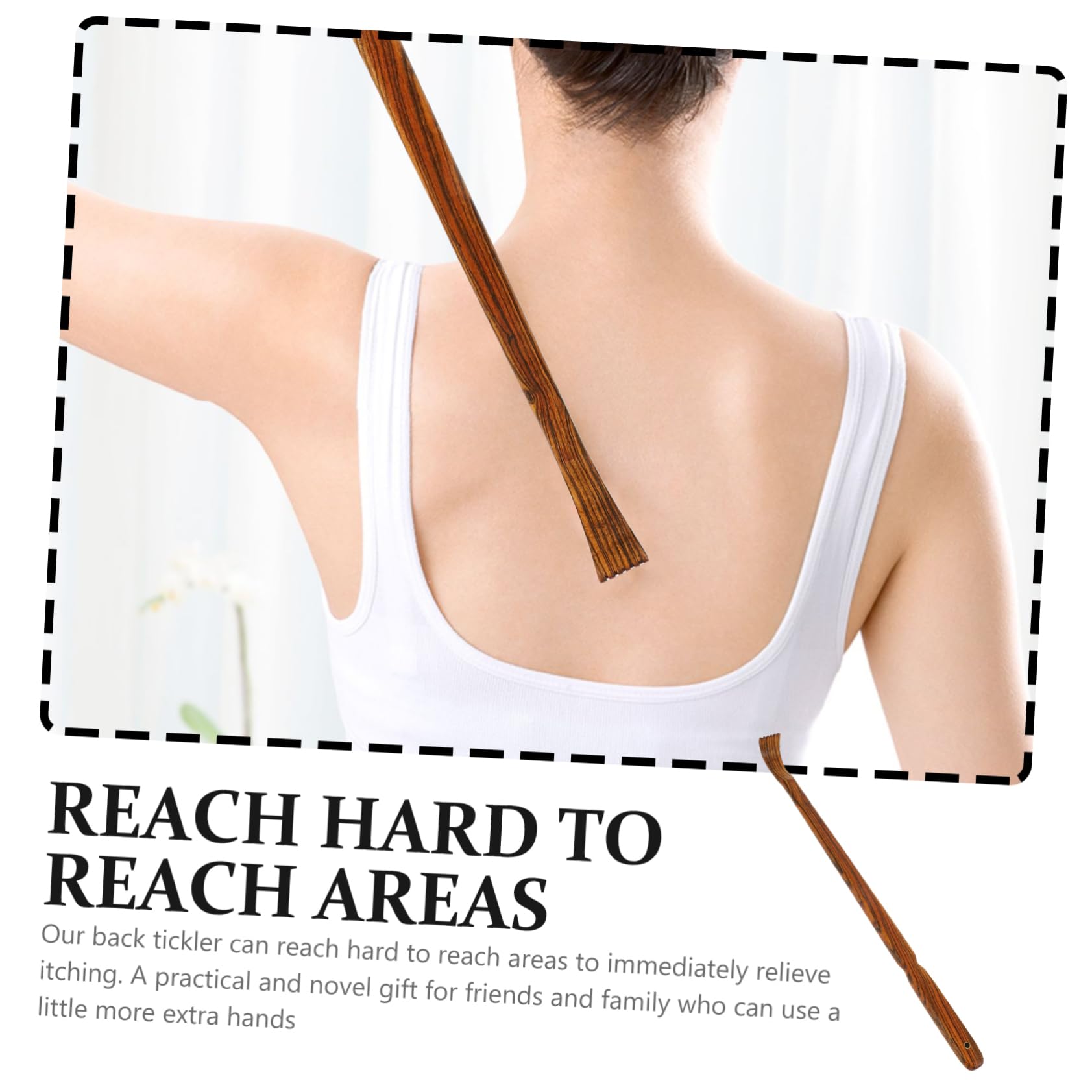 VALICLUD 3 Piezas cosquillas picar extensible músculo cuerpo dedos rascador retráctil rascadores de espalda conveniente rascador garra rascador Sándalo Brown