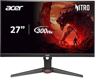 Acer Nitro XV272U 27" 300Hz WQHD IPS Gaming Monitor: FreeSync Premium, 0.5ms, 99% sRGB, HDR 400