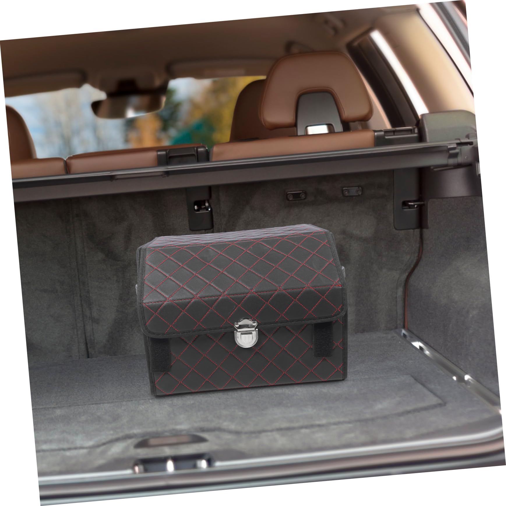 PRETYZOOM Organizzatore Per Bagagliaio Pelle Contenitore Pieghevole Per Suv Organizer Per Spesa Accessori Per Organizzazione Auto