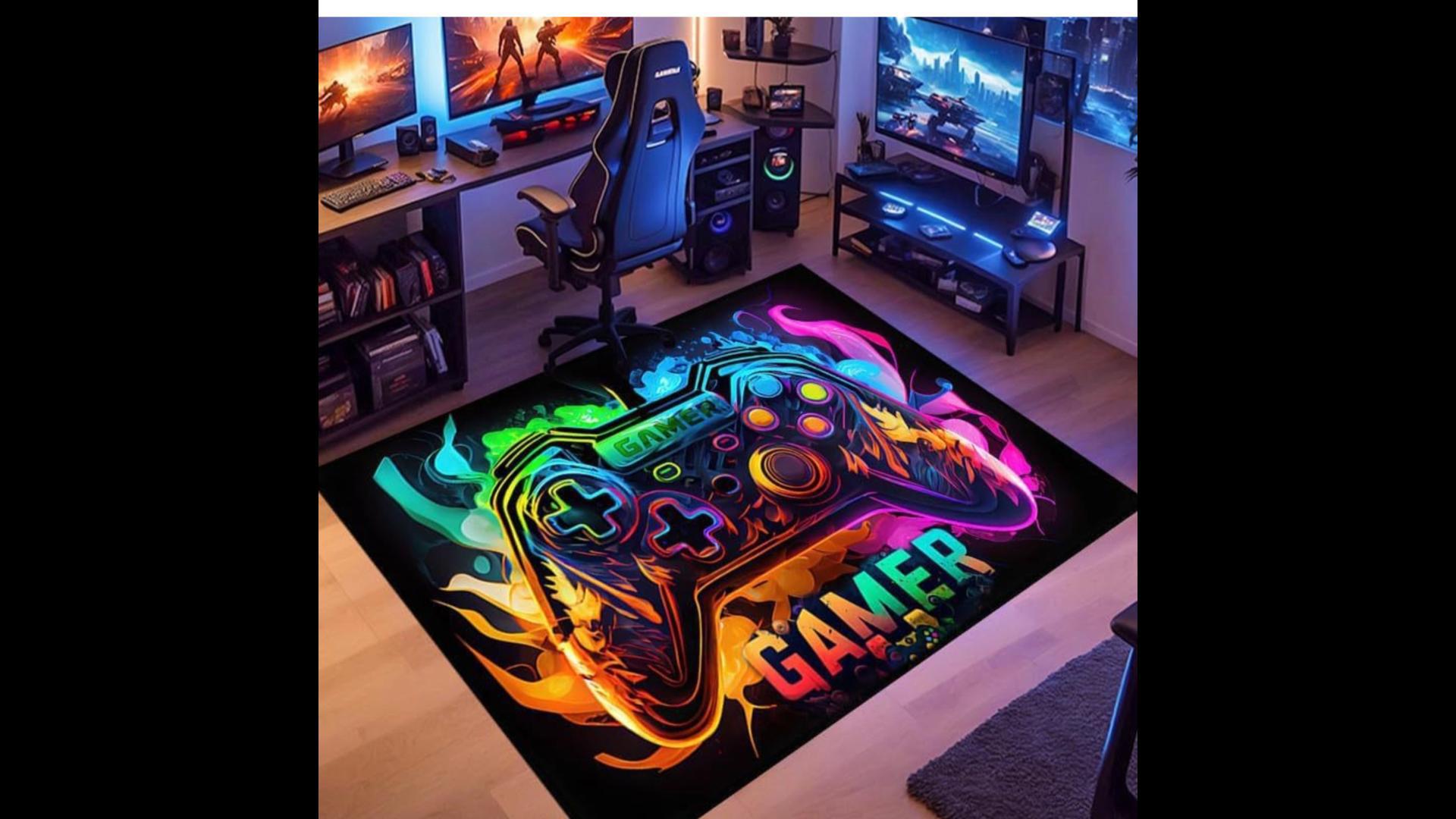 Tapete Gaming Area para habitación de niños 120x80 cm miniatura 7