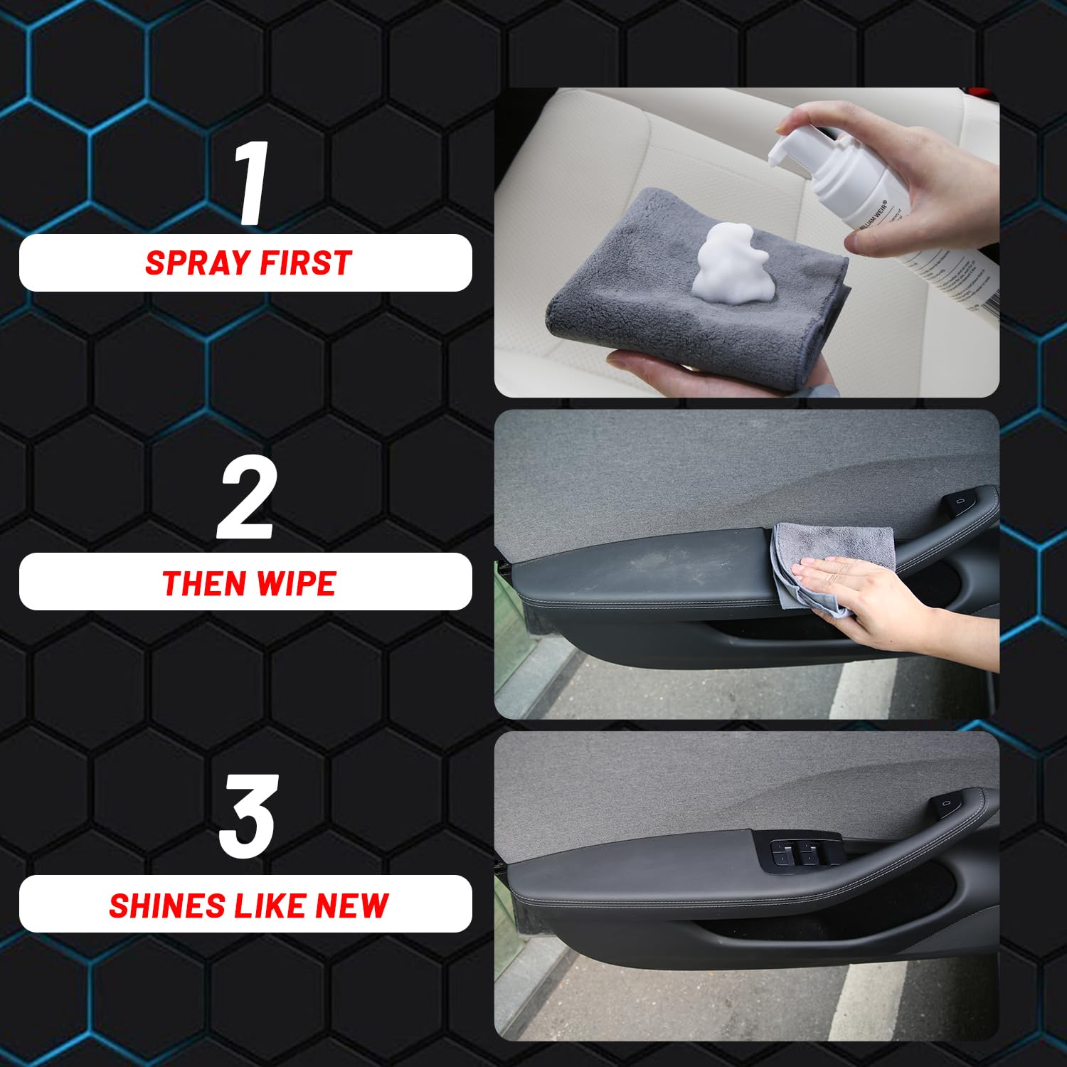 Amazon.com: Arcoche Seat Cleaner for Tesla Interior & Leather Seat