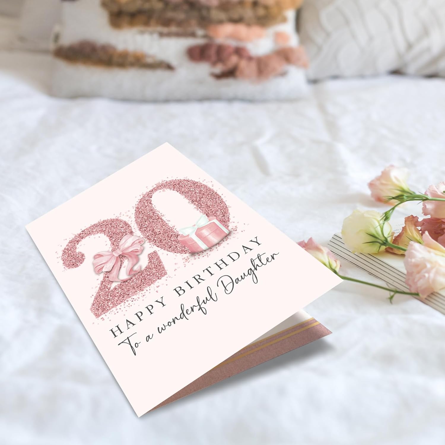 Spercy 20th Birthday Card for Daughter, 20 Years Old Birthday Card for Girls, Twenty Years Old Gift from Mom Dad Parents - Image 7