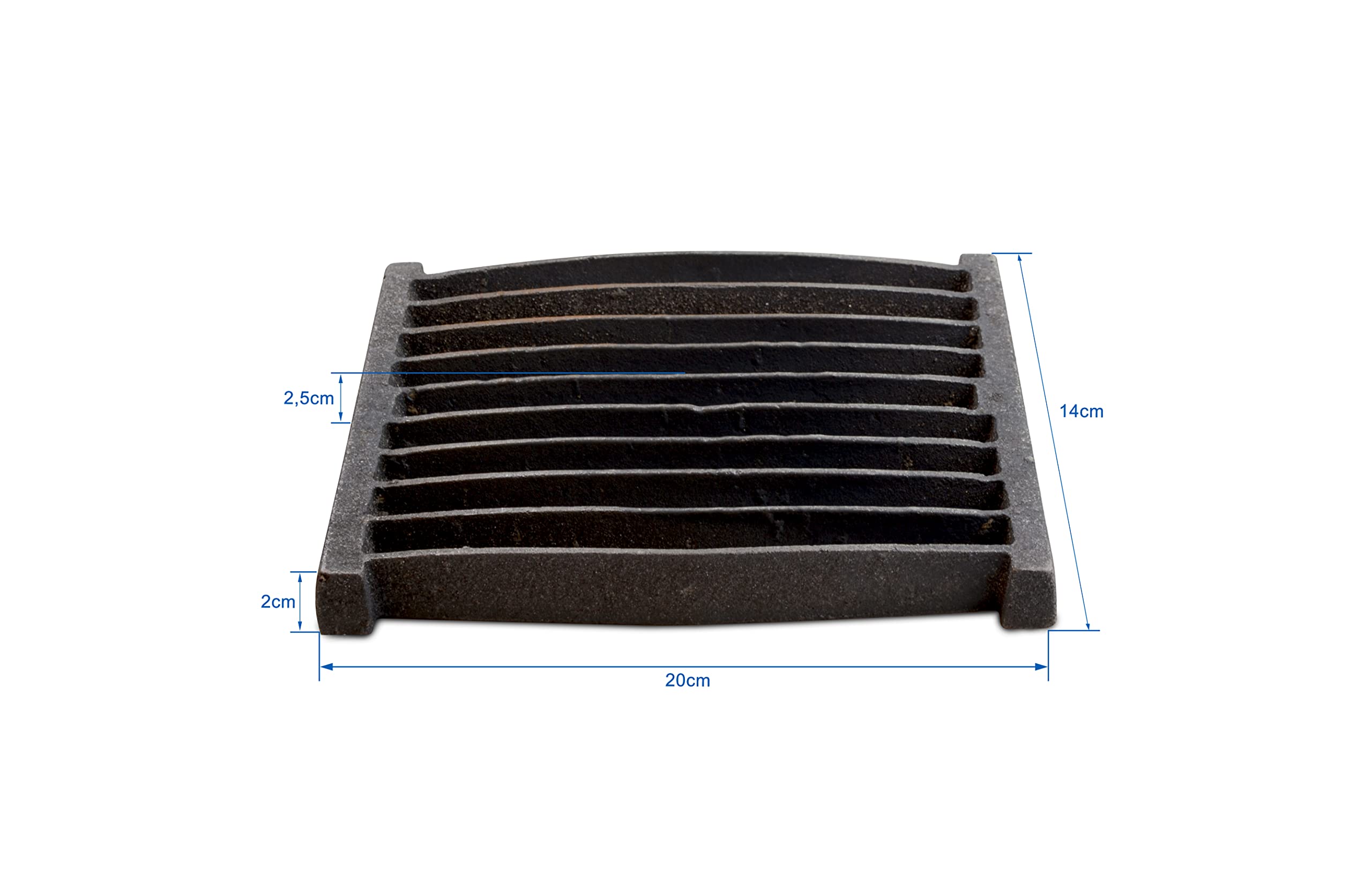 Feuerrost / Kaminrost Aus Gusseisen – 24 X 20 Cm, Original Für Kaminöfen & Grills, Gute Luftzufuhr