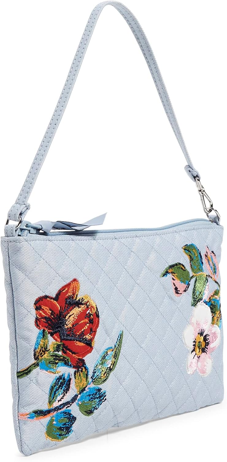 Women's Denim Convertible Wristlet With RFID Protection, Sea Air Floral, One Size - Image 2
