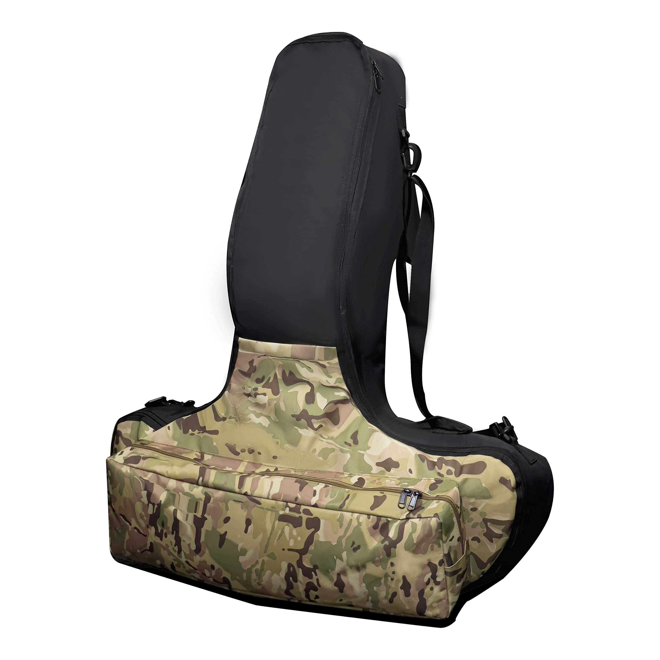 Alephnull Weiche Armbrusttasche für die Outdoor-Jagd Gepolsterte Armbrust-Aufbewahrungstasche in T-Shirt-Form Taktischer Armbrust-Rucksack für Armbrüste mit Zielfernrohr