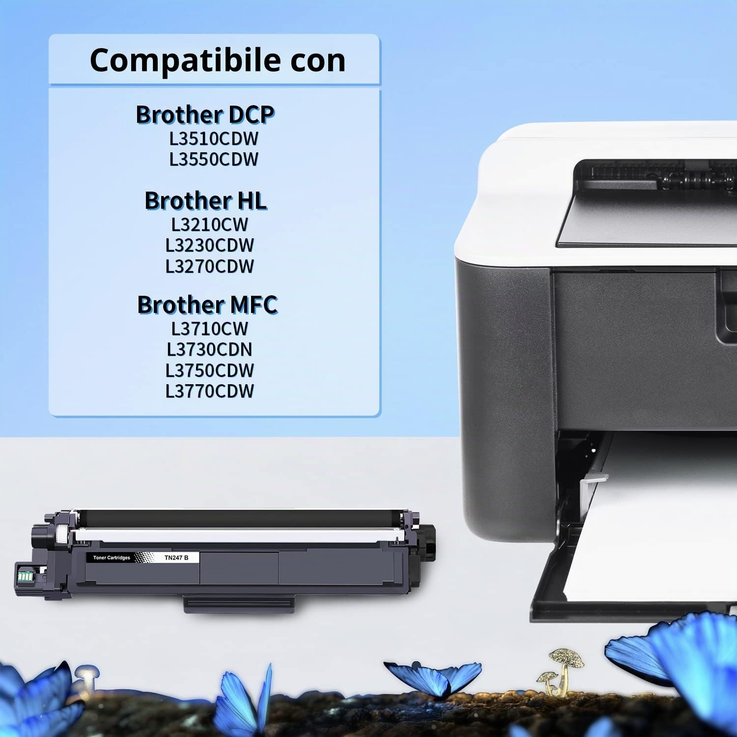 LOSMANN 1x Tamburo Compatibile per Brother DR-243CL BK/C/M/Y per Brother MFC-L3770CDW MFC-L3750CDW HL-L3230CDW HL-L3210CW MFC-L3710CW DCP-L3550CDW MFC-L3730CDN DCP-L3510CDW HL-L3270CDW DCP-L3517CDW