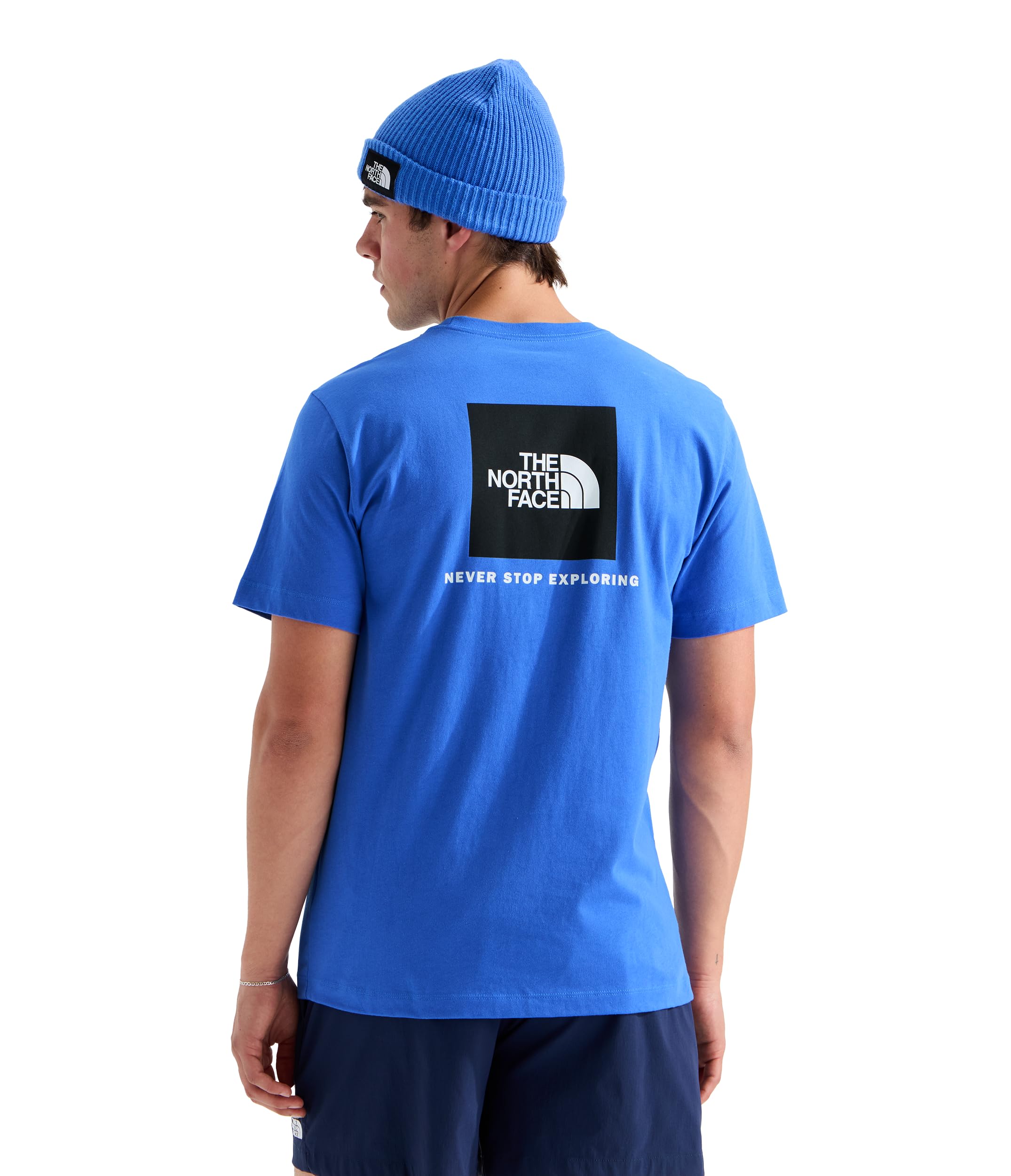 THE NORTH FACE Herren Evolution Box NSE Regular Short Sleeve T-Shirt, Active Blue, XXL