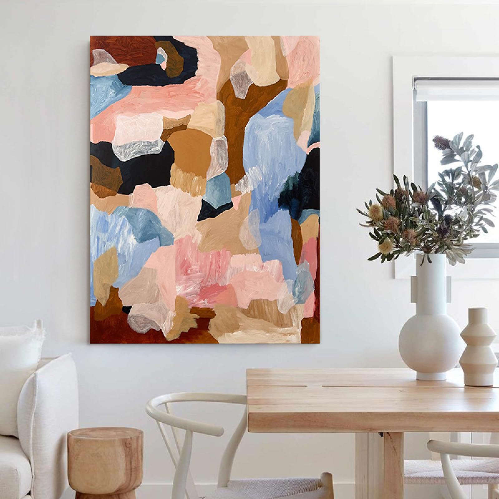 Œuvre moderne de grande taille peinture huile toile pour sublimer l'ambiance maison