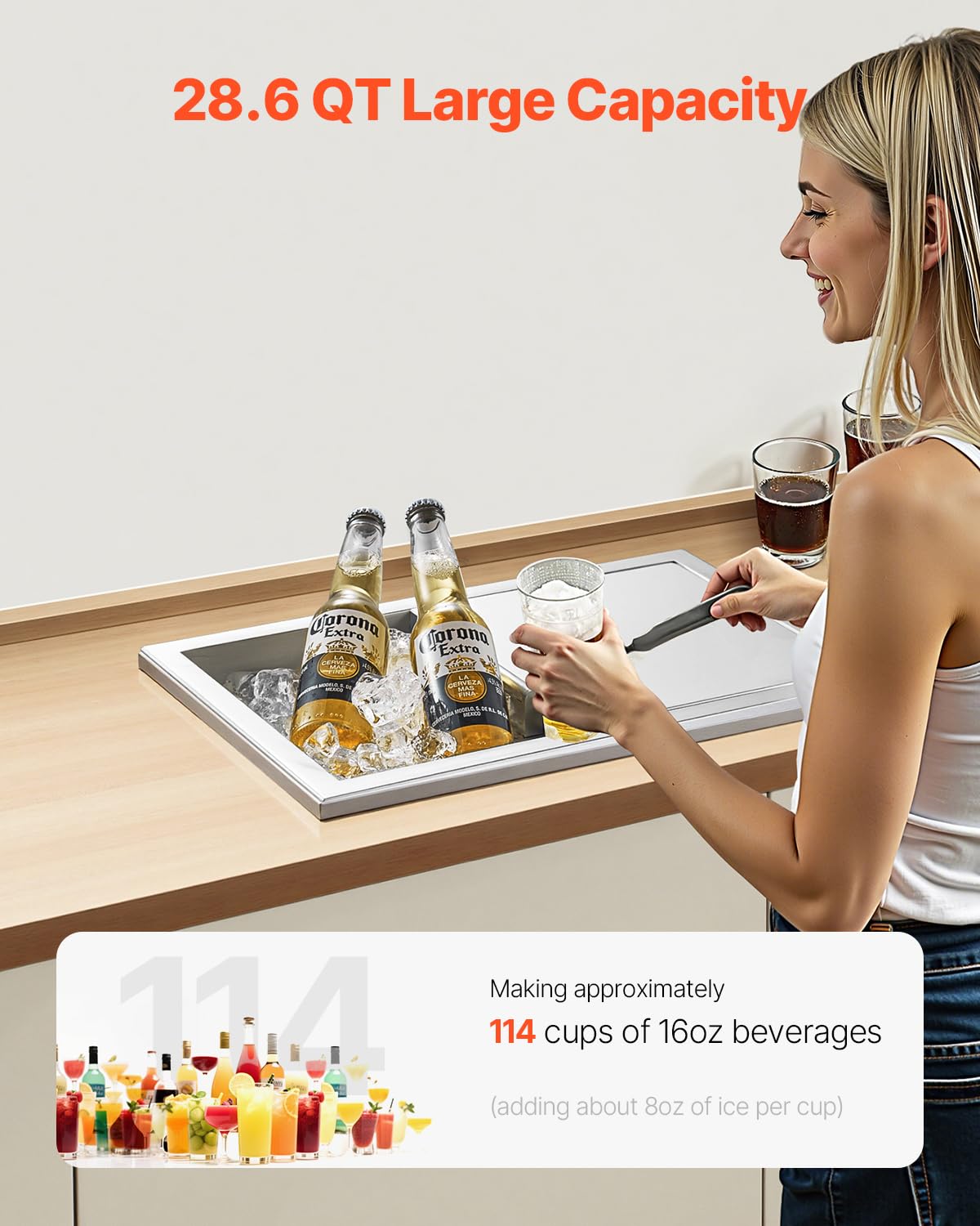 Happybuy Drop-in Ice Chest, 18