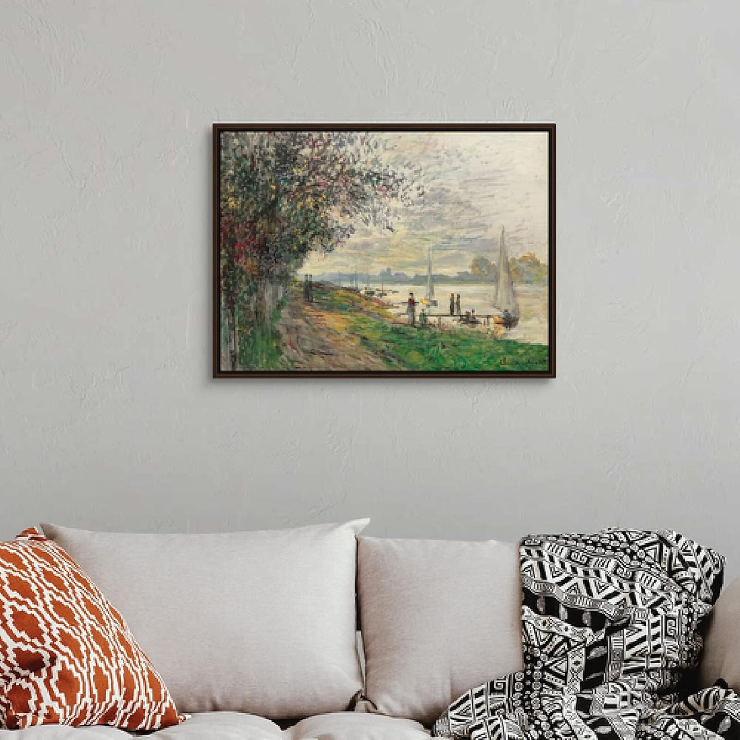 SYSMYXGS Claude Monet Paint by Numbers for Adults - Oil Canvas Painting Kit with Water Colors