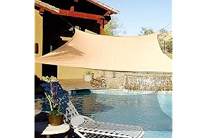 E.share Square 20ft X 20ft Pool Shade Cover Above Ground