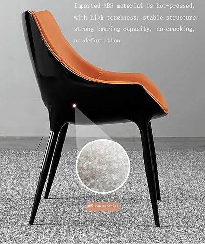 Miniatura 7 de LICOME Modern Modern Design Dining Chairs Kitchen Living Room Chairs Leather High Back Padded Soft Seat Accent Chairs Tapered Steel Feet Easy to