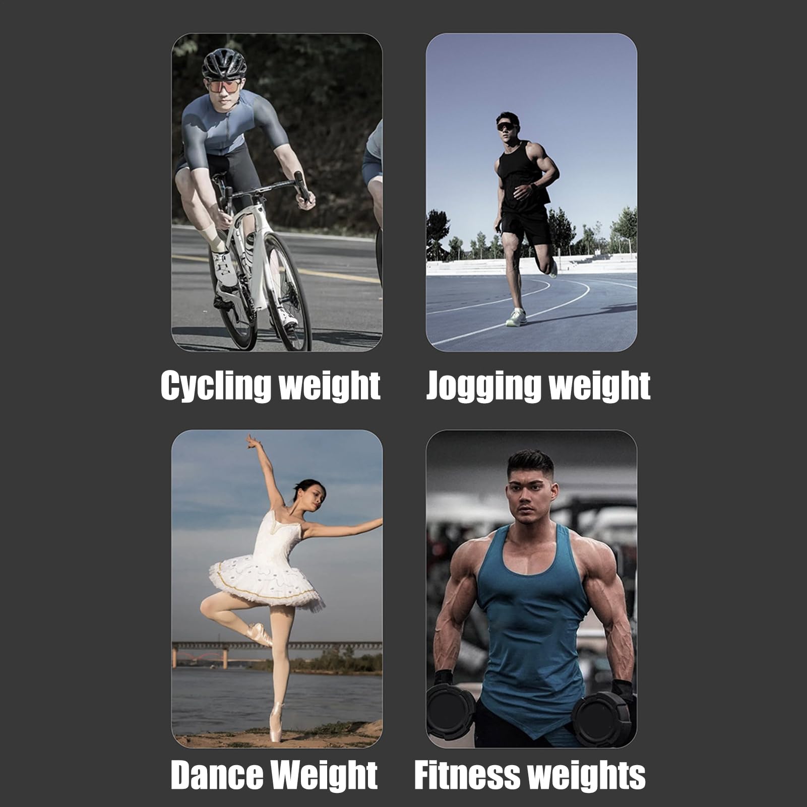 Pesi regolabili per caviglia, cavigliere e polsi regolabili, attrezzatura per pilates, passeggiate, balletto, fitness
