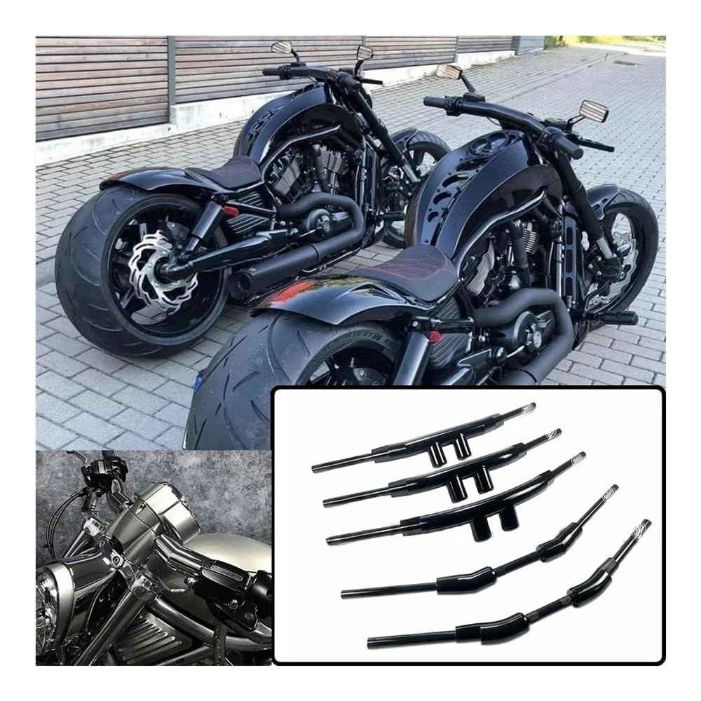 Adatto for manubri moto da 2 pollici a T for asta notturna Accessori speciali V-Rod cromati(Chrome D)