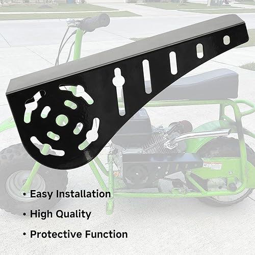 Vista 6 de YOXUFA Mini protector de cadena de bicicleta de repuesto para Predator 212 196cc 224cc Coleman CT200U Baja Warrior MB200 Doodlebug DB30 CT100U