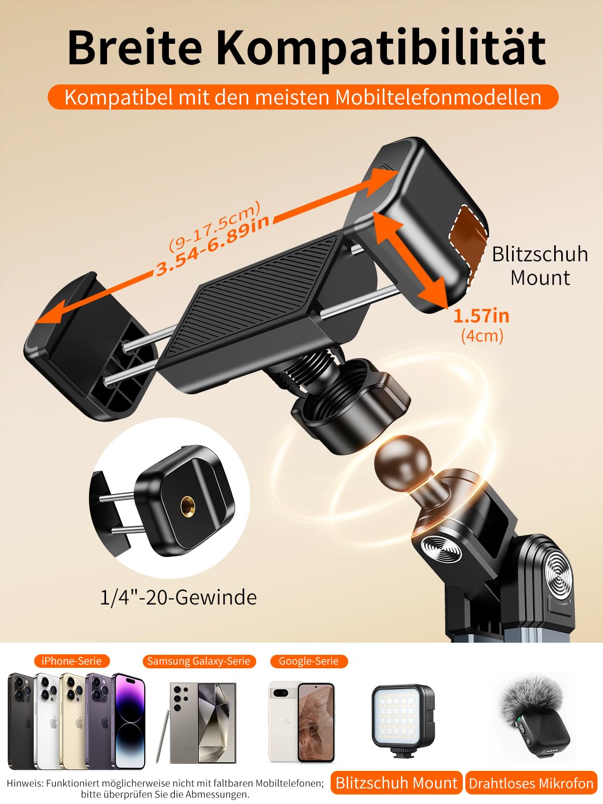 Statyw na telefon komórkowy z ramieniem, uchwyt na telefon komórkowy, do łóżka, elastyczny i stabilny, obracany o 360°, z regulacją wysokości, uchwyt na telefon komórkowy do nagrywania wideo