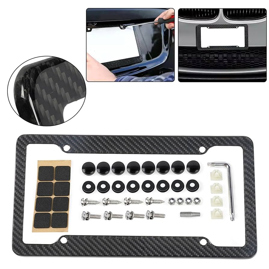 【the garage】BTFUSJ限定ナンバーフレーム AWD 立体 chrome ナンバーフレーム 1枚 ナンバープレート