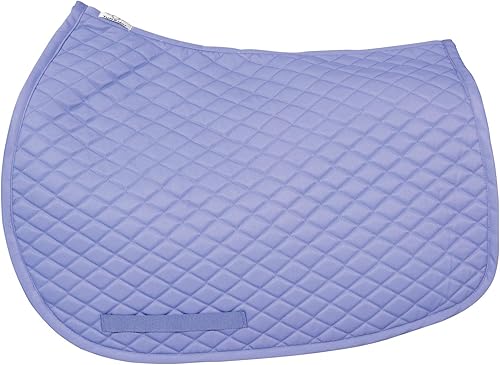 Miniatura 16 de TuffRider Basic Pony Saddle Pad – Diamond Quilted, Flannel Lined, Breathable Schooling Pad for Horses Hunter,Negro -,Borgoña,Deep Wisteria,Azul