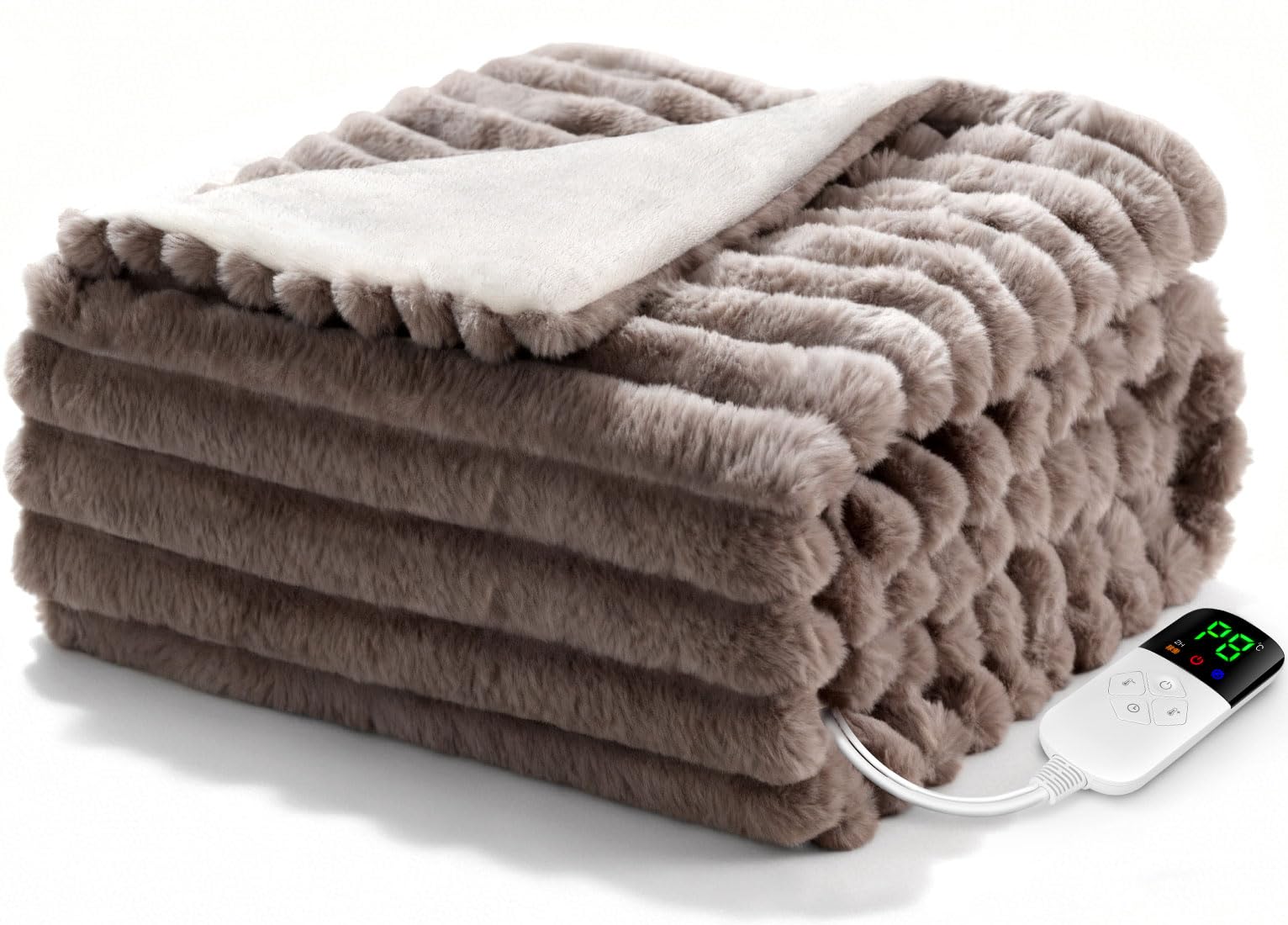 Amazon.co.jp : 電気毛布 掛け敷き兼用 188×130cm【極上の肌触り