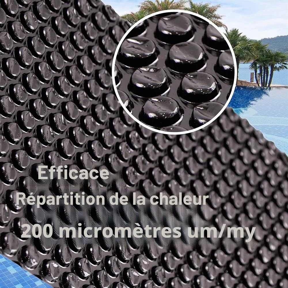 Melko Bâche solaire ronde pour piscine Ø 457 cm