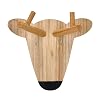 Little Love by NoJo Deer Head with Antlers Natural Wood Nursery Wall Décor