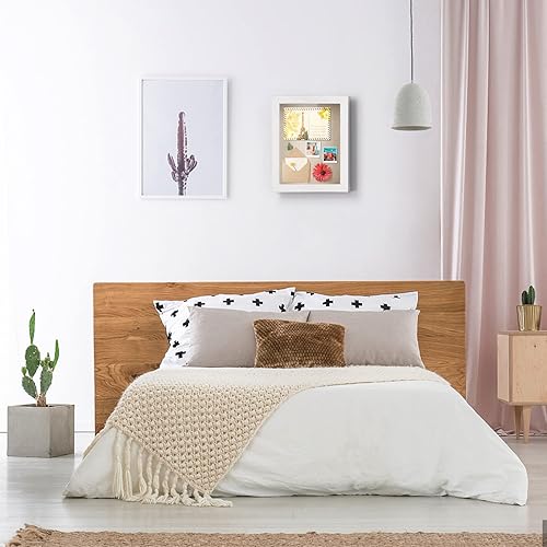 Miniatura 2 de Love-KANKEI - Caja expositora con marco y fondo de lino, para guardar recuerdos como medallas y fotos