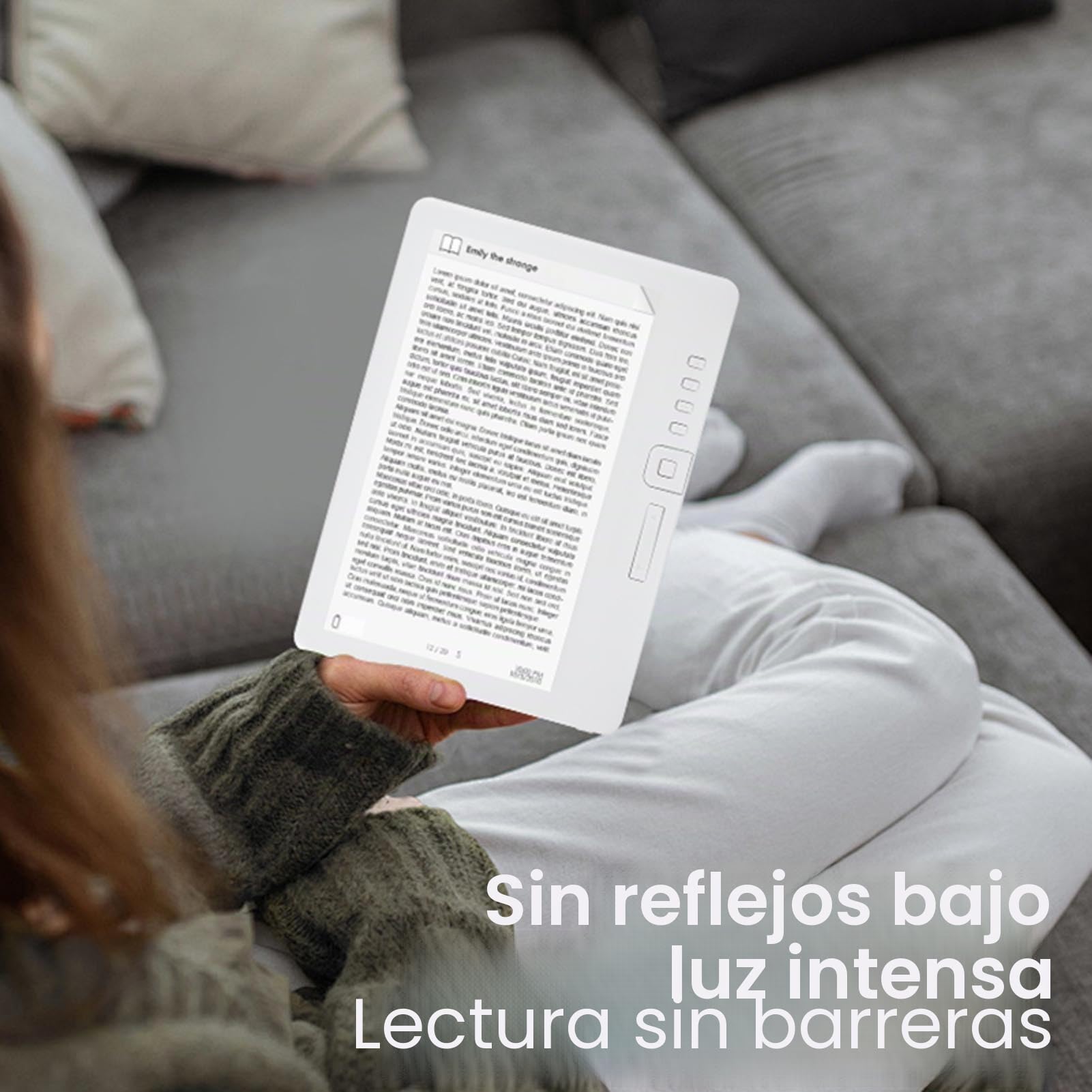 POENVFPO Lector de Libros Electrónicos Versátil con Pantalla TFT de Alta Gama y Tamaño Ajustable para Sesiones de Lectura Relajantes (16G)