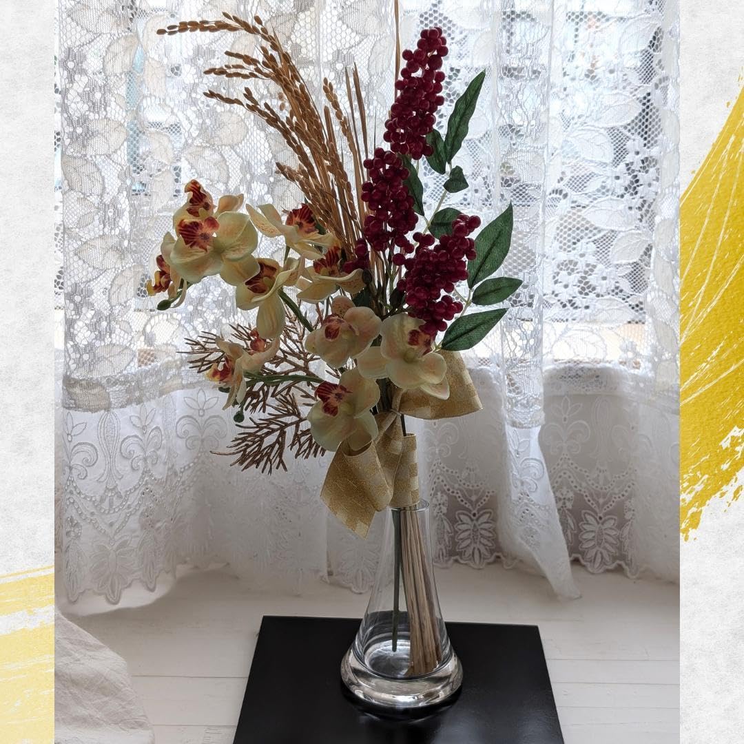 毎年きれい！リースにもアレンジメントにも迎春飾り4点セット 和室