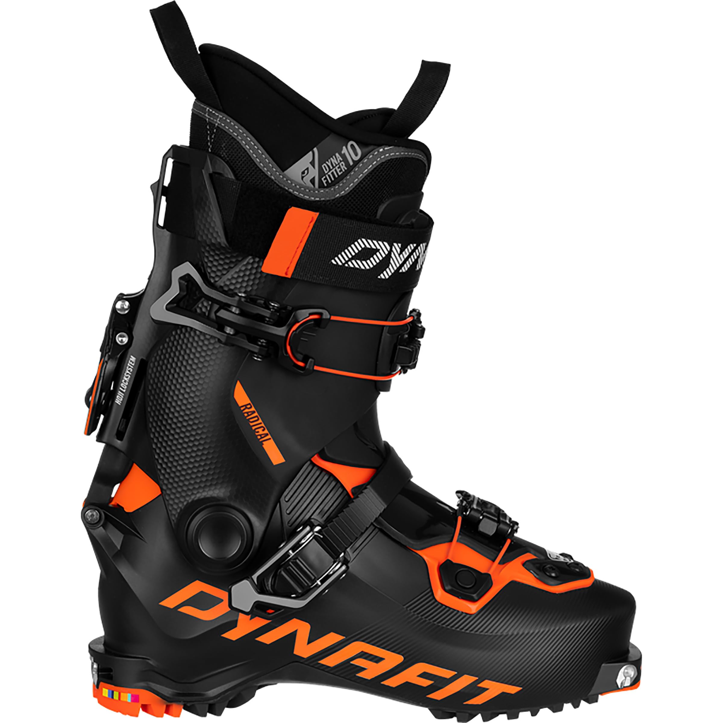 DYNAFIT Scarponi da scialpinismo Radical, Black-Fluo Orange, 26.5