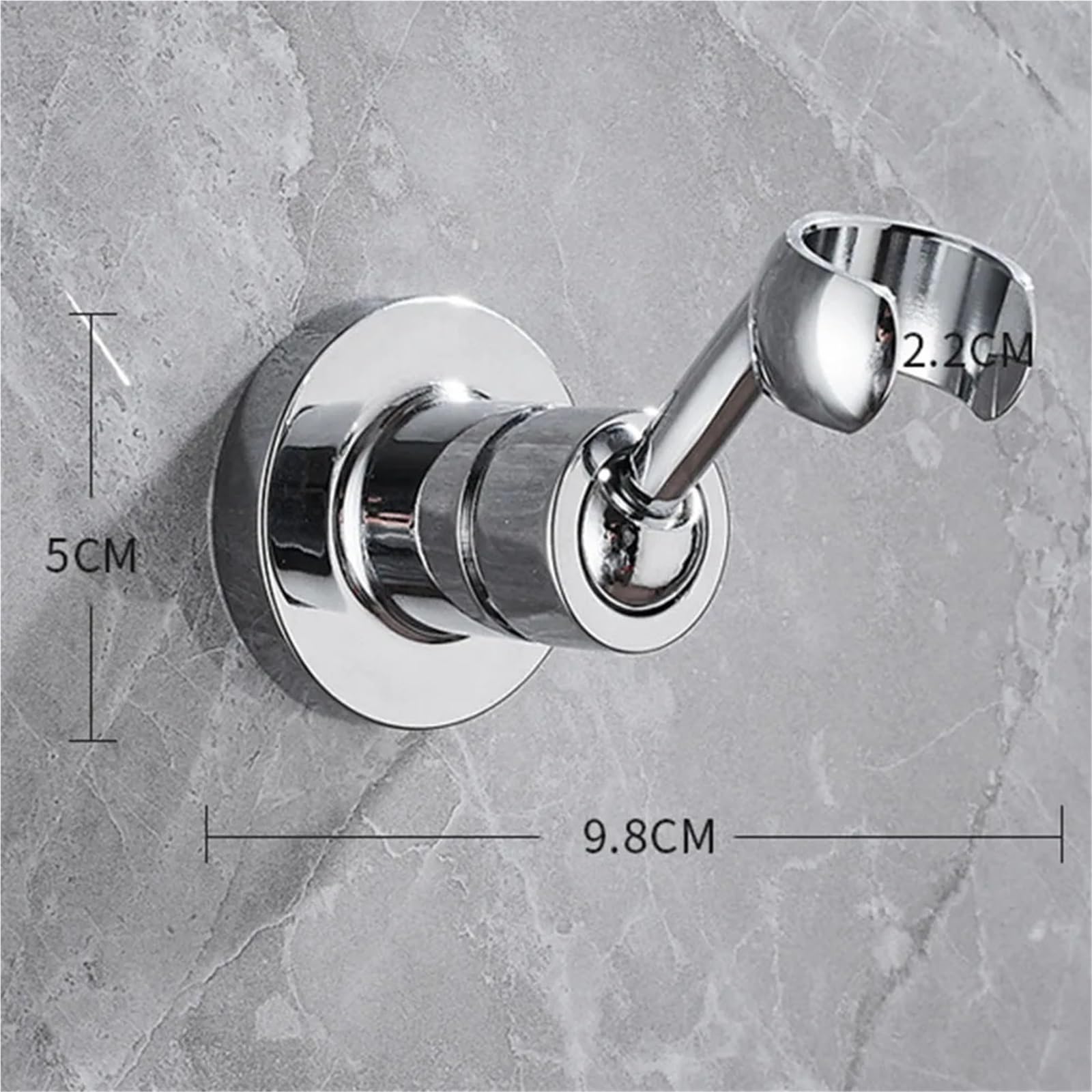 soporte de regadera 1 soporte for cabezal de ducha con tornillo ajustable 360 grados, for mano for baño(Black)