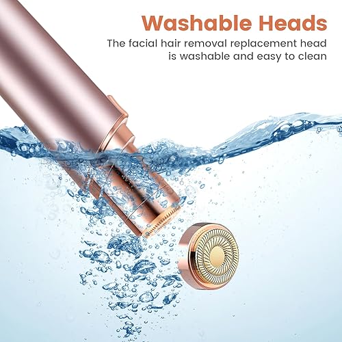 Miniatura 8 de Removedor de vello facial para mujeres, como se ve en la televisión, afeitadora facial sin dolor, mini removedor de pelo, afeitadora eléctrica