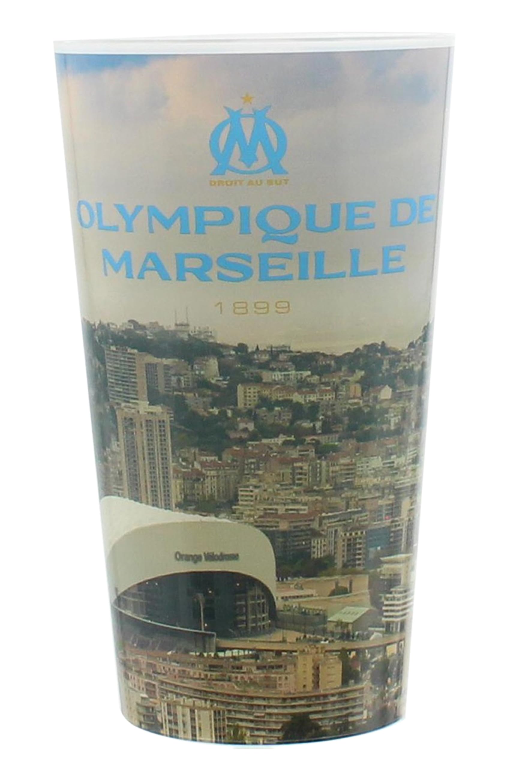 OLYMPIQUE DE MARSEILLE 2 x Verre gobelet éco cup 600 ml OM - Collection officielle Fabriqué en France