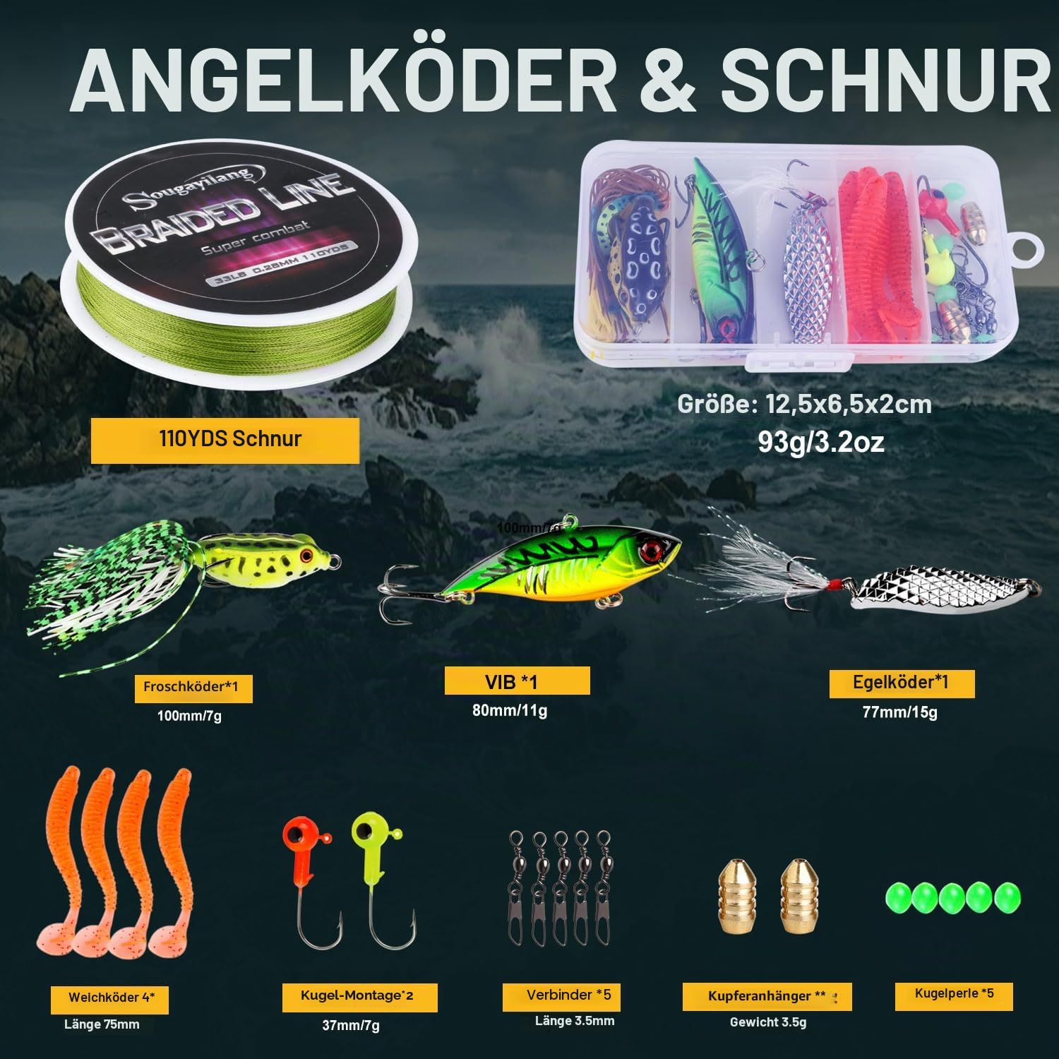 Sougayilang, Teleskopangel/Angelrolle, Kohlefaser-Angelrute/Spinnrollen, ideal für Reisen, zum Angeln in Salzwasser und Süßwasser