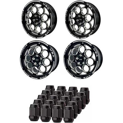 VMS WHEELS MODULO 17x10 & 18x5 5x120 & 20 LUG NUTS FOR CAMARO CORVETTE CTS-V SS