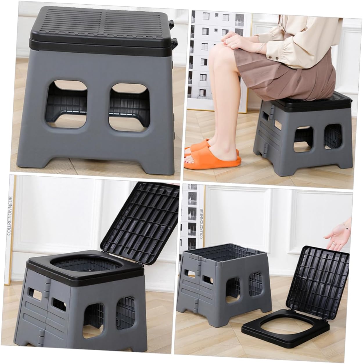 Portable Folding Toilet for Car Camping Lightweight and Compact Emergency Potty for Outdoor Travel and Camping Use Simple and Durable Design for Easy Storage