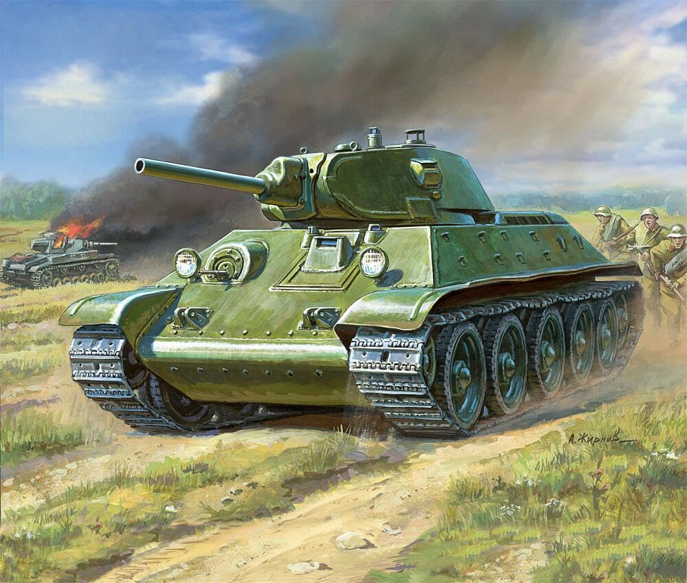 Amazon.com: Zvezda Soviet Tank T-34/76 SnapKit : Arts, Crafts & Sewing