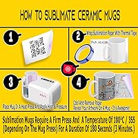 Vista 6 de TWISTED ENVY Mugsie 11oz Sublimation Mugs With Gift Mug Box. Mugs - Cardboard Box with Foam Supports Case of 4