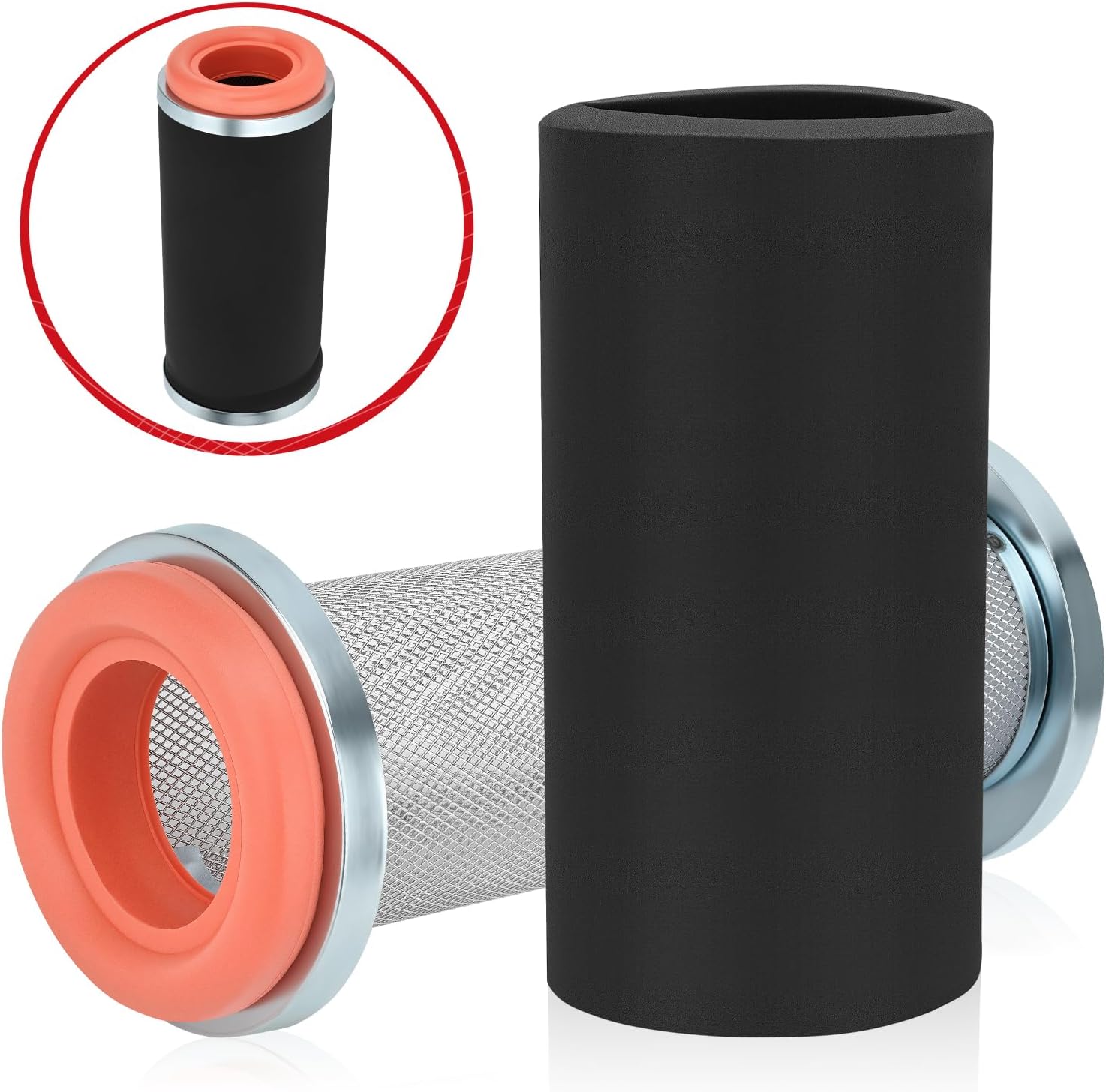 JAVIK Air Filter With Filter Cage Holder For Hisun UTV 500/700 For Bennche Bighorn Cow-boy Axis Cub Cadet Ch-allenger Massimo MSU Qlink FrontRunne 500/700 O.E.M# 17104-115-0000 17160-055-0000